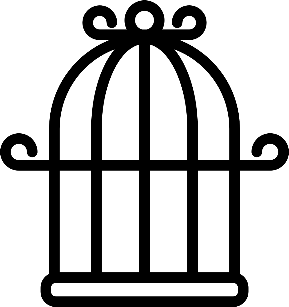 Bird Cage - - Birdcage Icon (924x981), Png Download