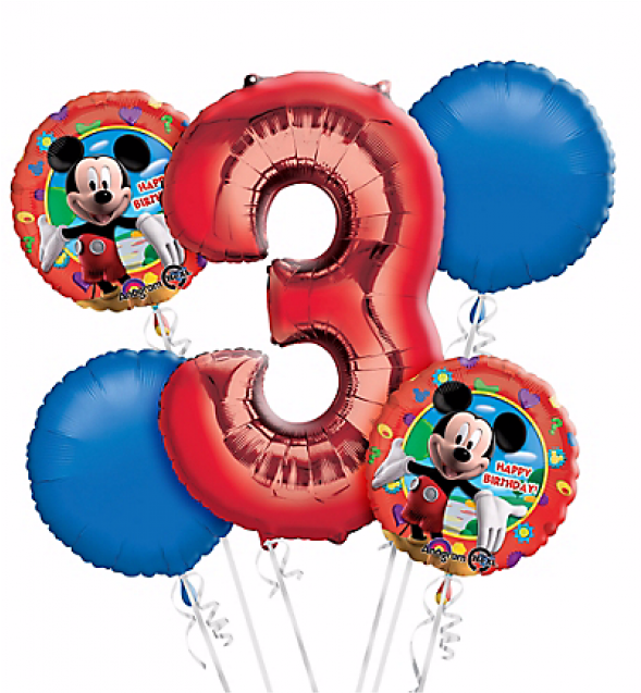 Balloon Svg Mickey - Mickey Mouse Birthday Balloons (800x800), Png Download