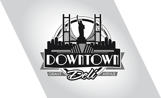 Downtown Deli Logo - Downtown Logo Design (520x316), Png Download