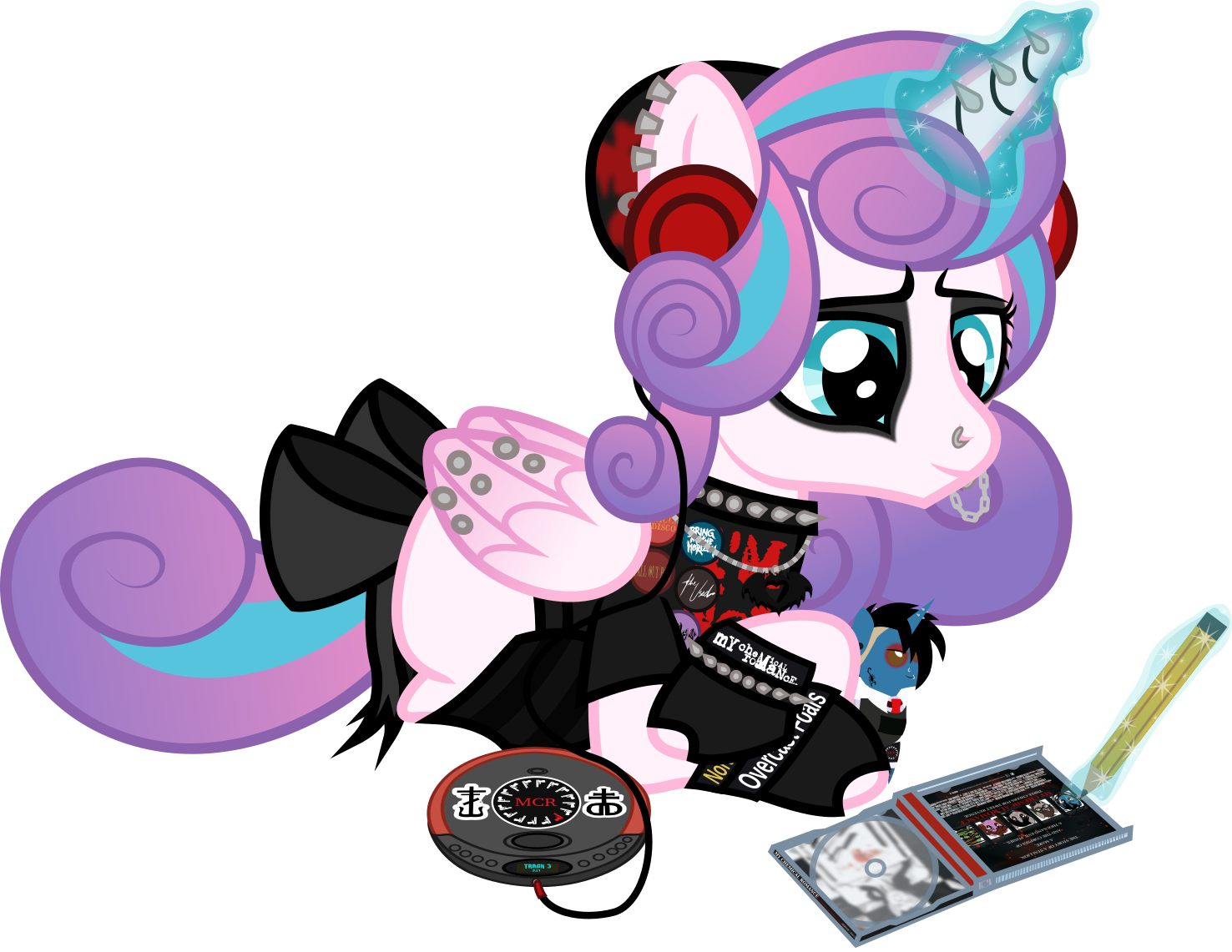 Lightningbolt, Blank Flank, Bow, Bring Me The Horizon, - Cartoon (1476x1141), Png Download