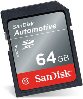 Sandisk Sdsdag3 Automotive Sd Cards - Sandisk (600x436), Png Download