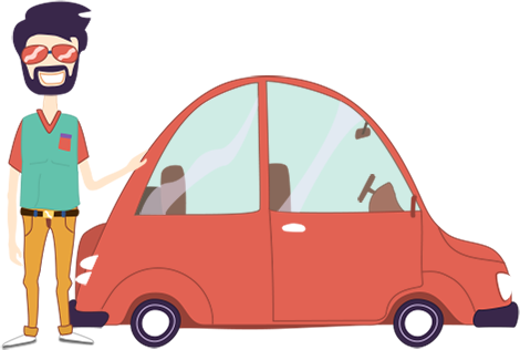 Carro Png Cartoon (470x316), Png Download