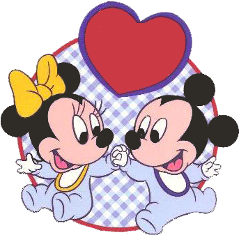 Download Hd Baby Mickey Minnie Heart Circle Clipart Mickey Minnie Baby Png Transparent Png Image Nicepng Com
