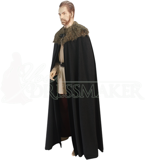 Medieval Fur Collar Cloak - Cloak With Fur Collar (550x550), Png Download