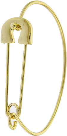 Safety Pin Bracelet - Chain (317x493), Png Download