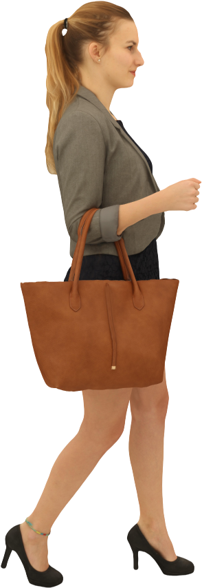 Female Walking - Walking Woman Png (1000x1000), Png Download