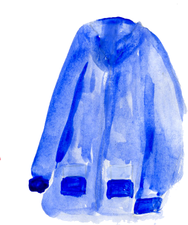 My Process Included Sketching The Illustration Out - Watercolor Paint (819x987), Png Download