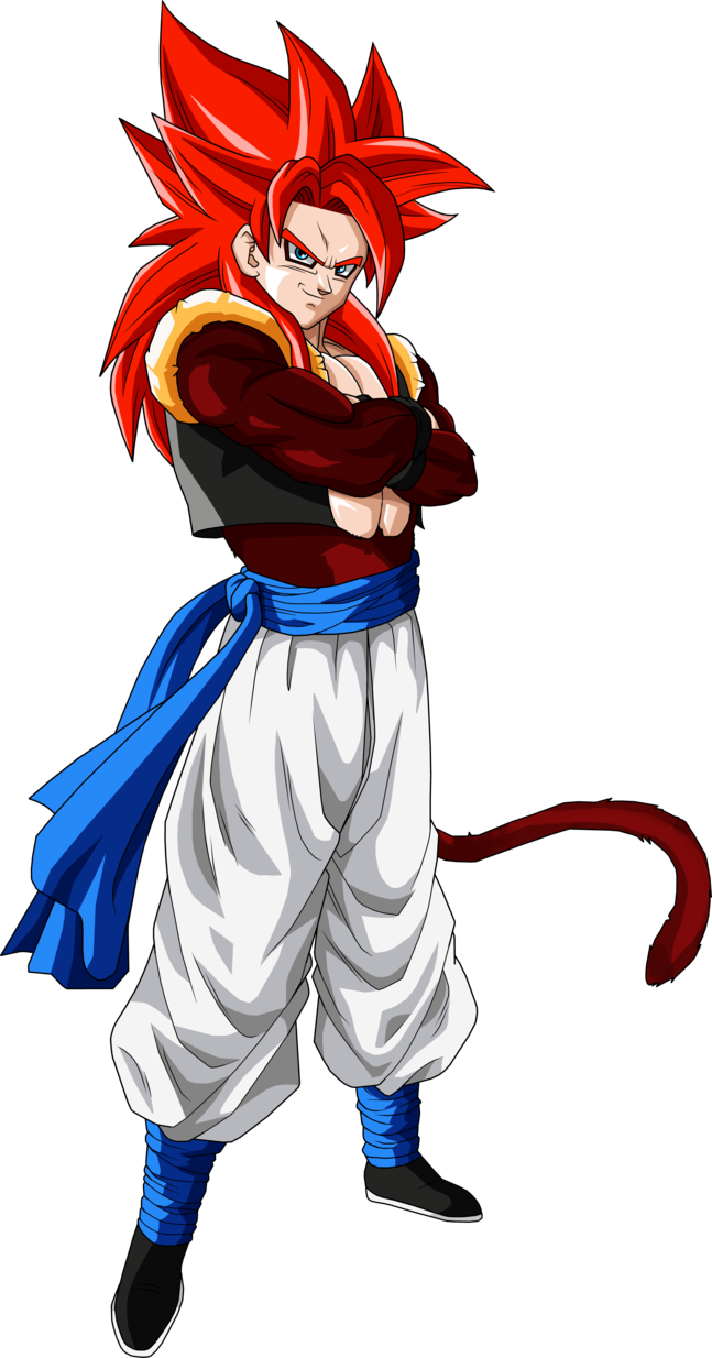 Gogeta Super Saiyan 4 By Brusselthesaiyan - Super Saiyan 4 Gogeta (647x1234), Png Download