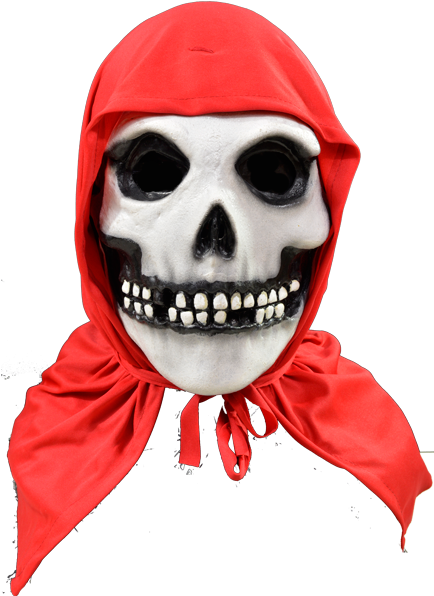 Image Of Misfits Red Hood Fiend Halloween Mask - Gardenoaks Misfits Red Hood Fiend Halloween Mask (436x639), Png Download