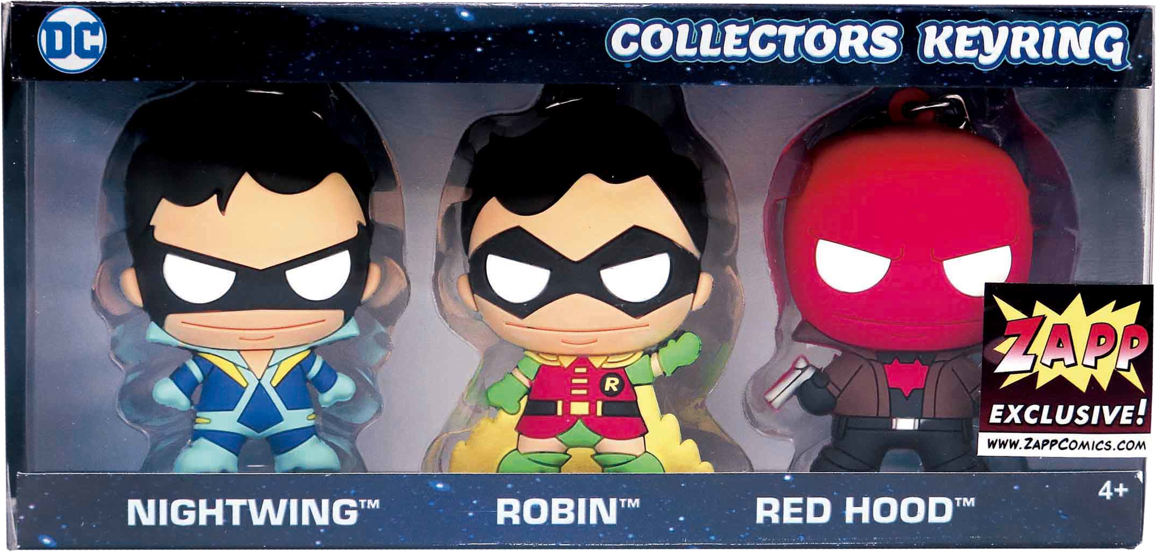 Robin Family Keyring - Nightwing Robin Red Hood Keyring (2448x2448), Png Download