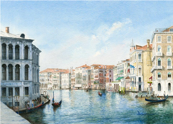 Grand Canal Venice - Venice (550x550), Png Download