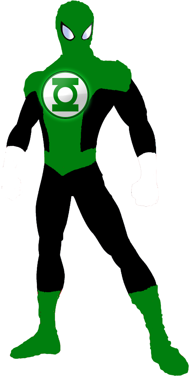 This Is Green Lantern Spiderman's Info Appearance - Spiderman Clipart (768x1513), Png Download