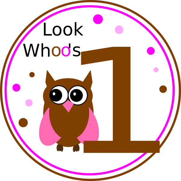 Original Png Clip Art File Owl Birthday Svg Images (600x600), Png Download