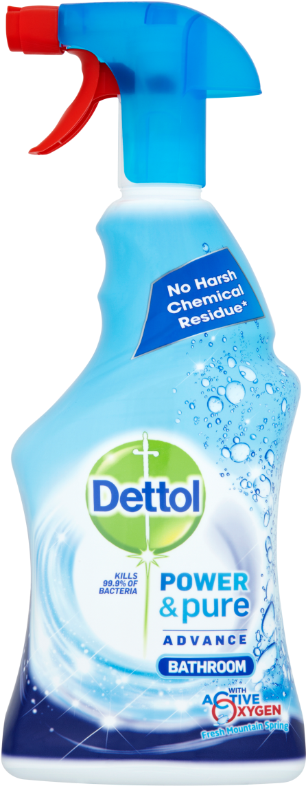Dettol Power & Pure Advance Bathroom Spray - Dettol Power & Pure (1200x1200), Png Download