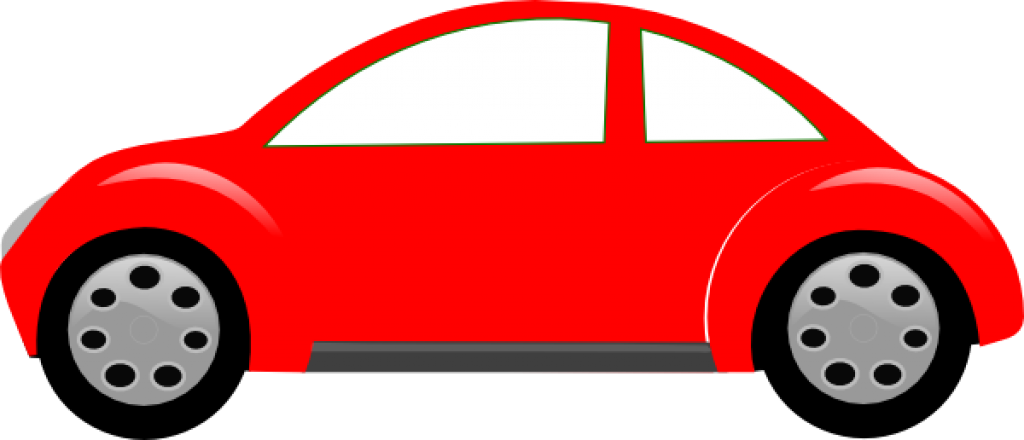 Vw Beetle Clipart At Getdrawings - Clip Art Red Car (1024x440), Png Download