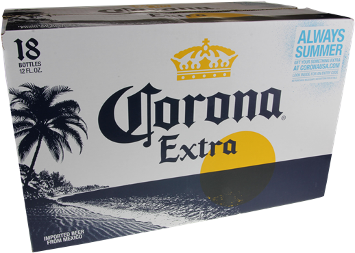 Corona Extra 18 Pack - Corona Extra Logo Png (600x428), Png Download