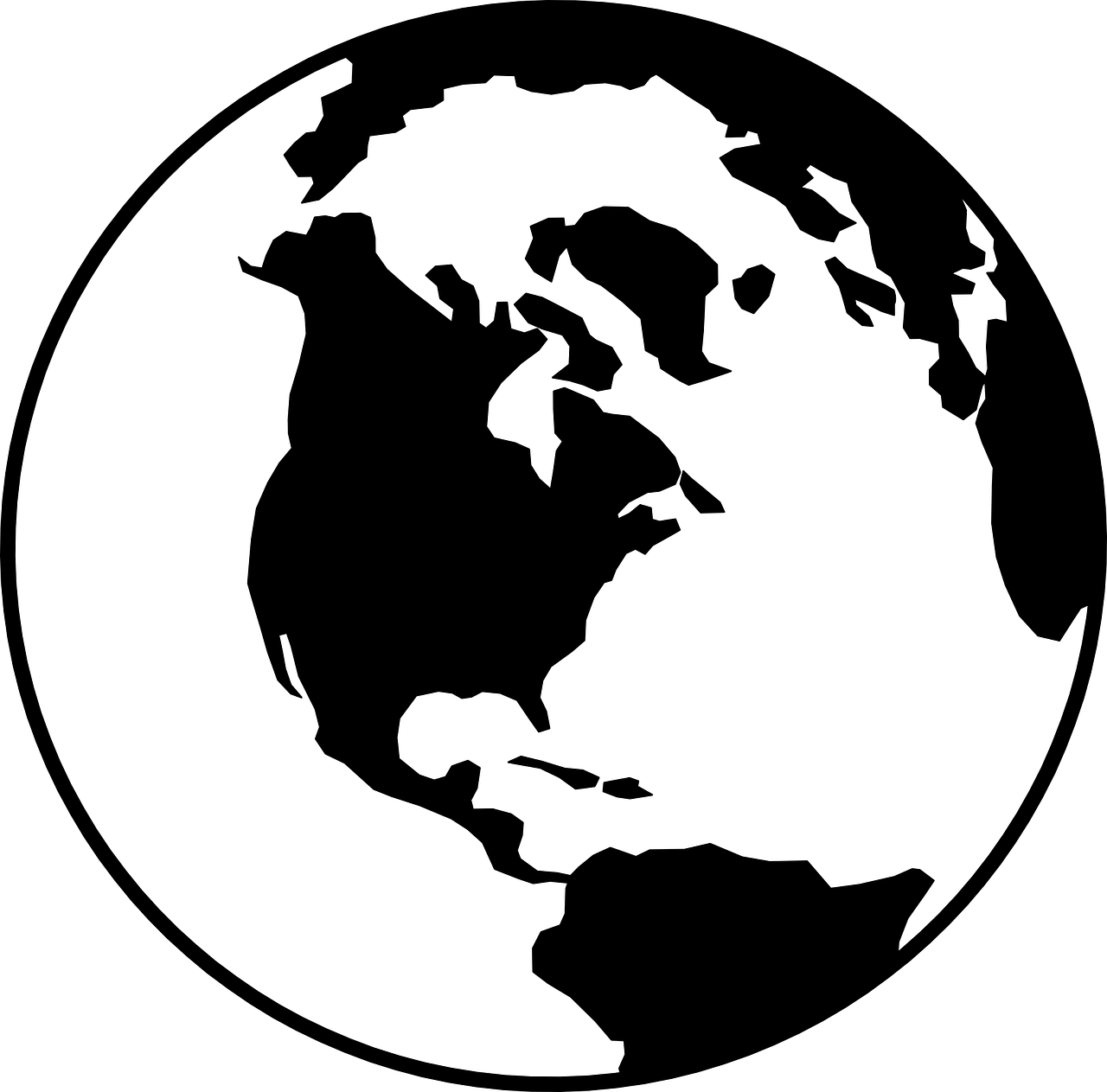 Pin By Brittany Roberts On Project One - World Clipart Black And White (600x592), Png Download