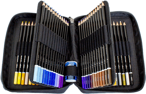 Premium 72 Colored Pencil Set With Case And Sharpener - Colorit Colored Pencil Set Of 72 - Includes Premium (515x600), Png Download