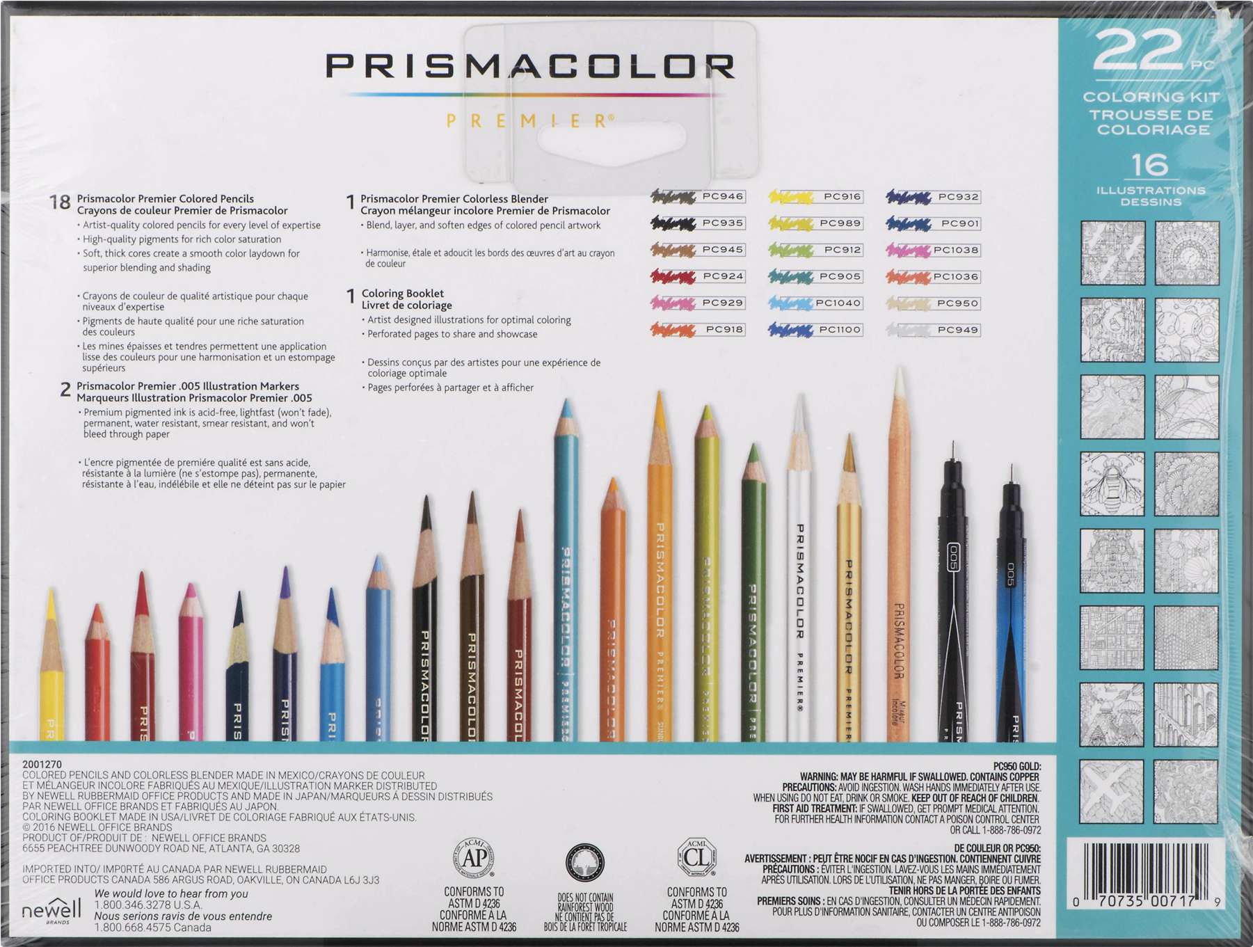 Prismacolor Premier Coloring Kit With Colored Pencils, - Prismacolor Pencils Blending (1800x1800), Png Download