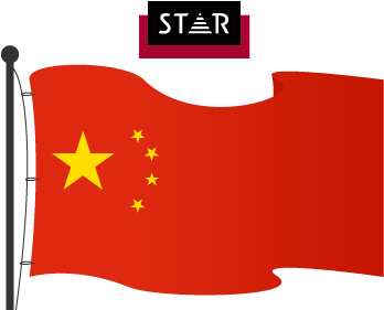 China Flag, Typo States Resignation Of China President - Flag (630x280), Png Download