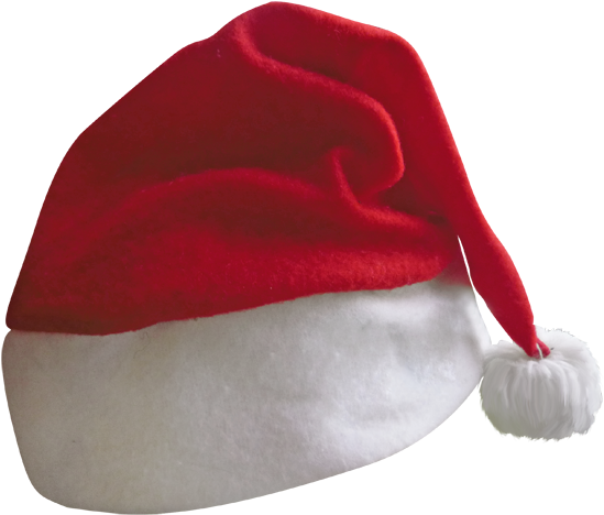 Transparent Santa Hat Png Picture - Santa Hat Png Transparent (560x490), Png Download