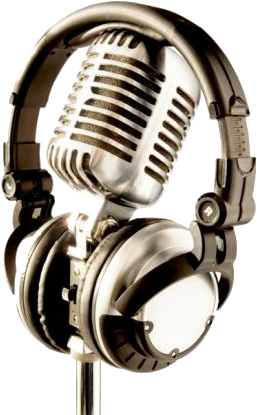 Transparent Headphones Microphone Png - Audifonos Y Microfono Png (500x455), Png Download