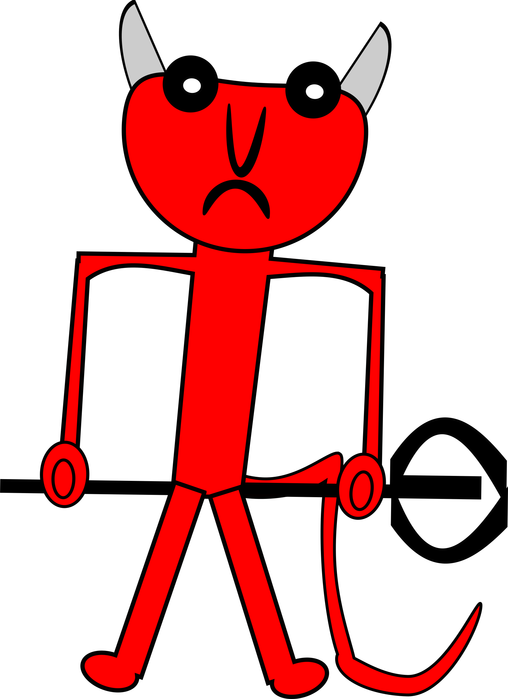 Banner Royalty Free Clipart Devil - Devil Clipart (1746x2400), Png Download