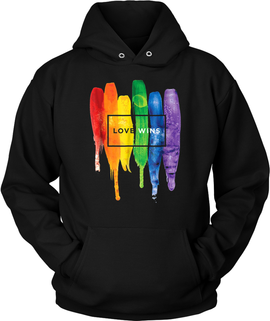 Watercolor Love Wins Rainbow T-shirt - Save My Sick Days Because I Know Come Fall I'm Gonna (960x960), Png Download