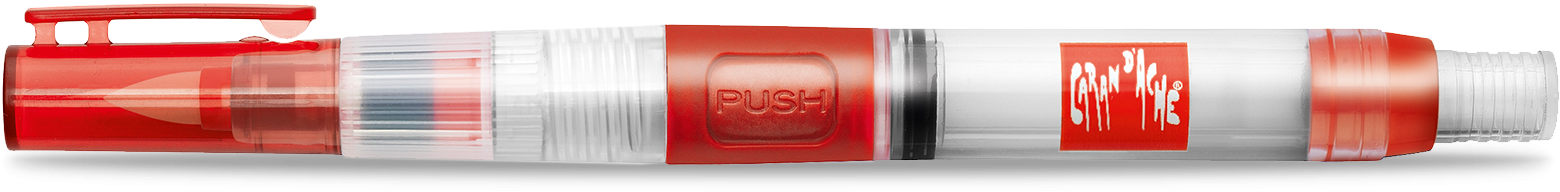 Fibre-tip Travel Watercolor Brush With Water Reservoir (1600x1000), Png Download