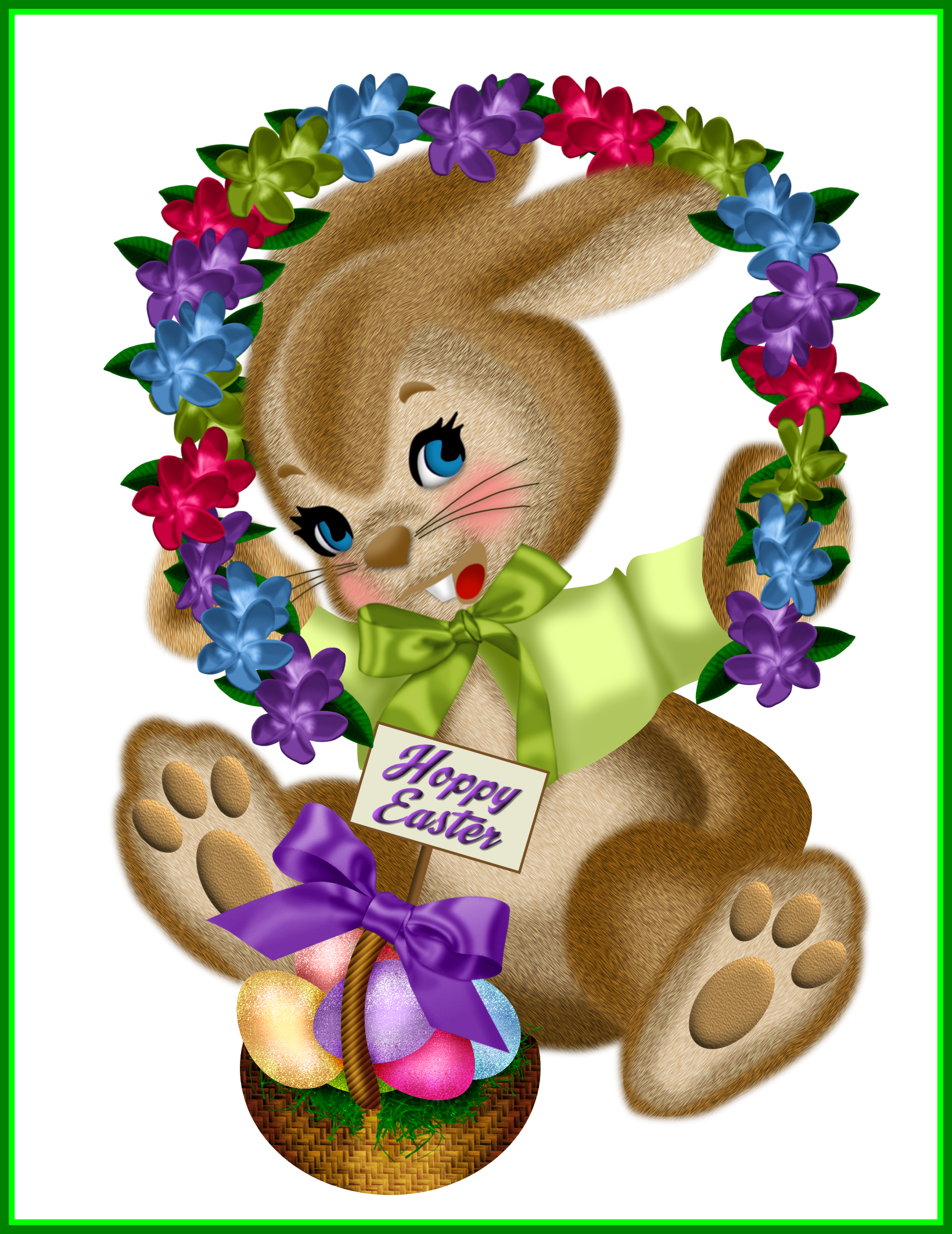 Wreath Png Wreath Png Clipart Marvelous Happy Easter - Easter (1639x2123), Png Download