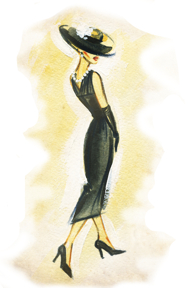 Eleganza 2016 Wisps - Kunstdruk: Two Women With Elegant Dress .ashion Background (614x944), Png Download