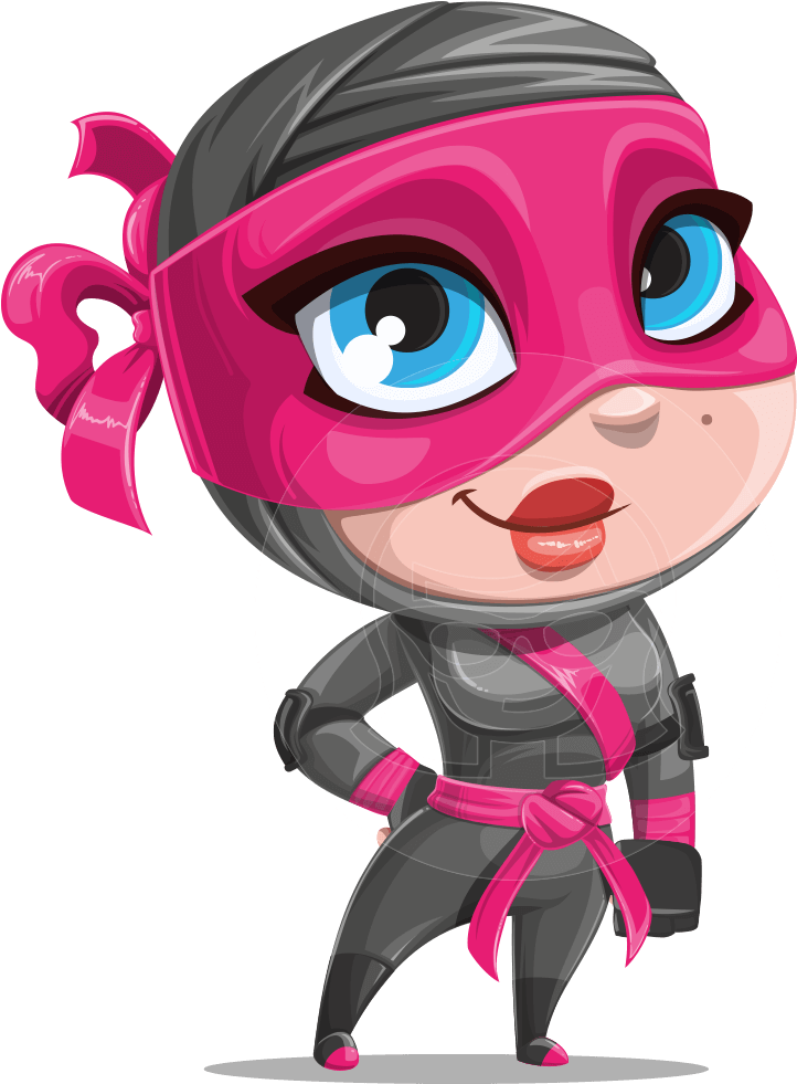 Clip Art Royalty Free Stock Girl At Getdrawings Com - Cartoon Girl Ninja (957x1060), Png Download