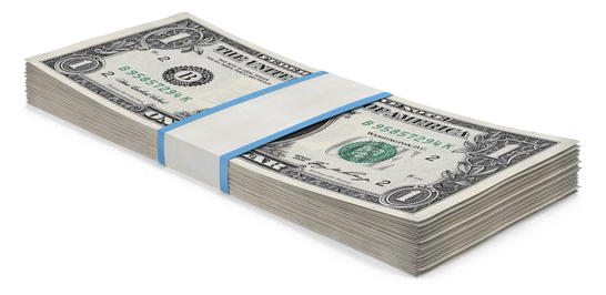 Cash Png Photos - 1 Dollar Bill Png (600x600), Png Download