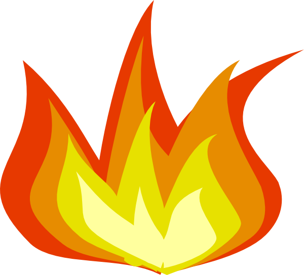 Realistic Fire Flames Clipart - Flames Clip Art Png (600x543), Png Download
