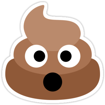 Poop Emoji - Emojione Poop (375x360), Png Download