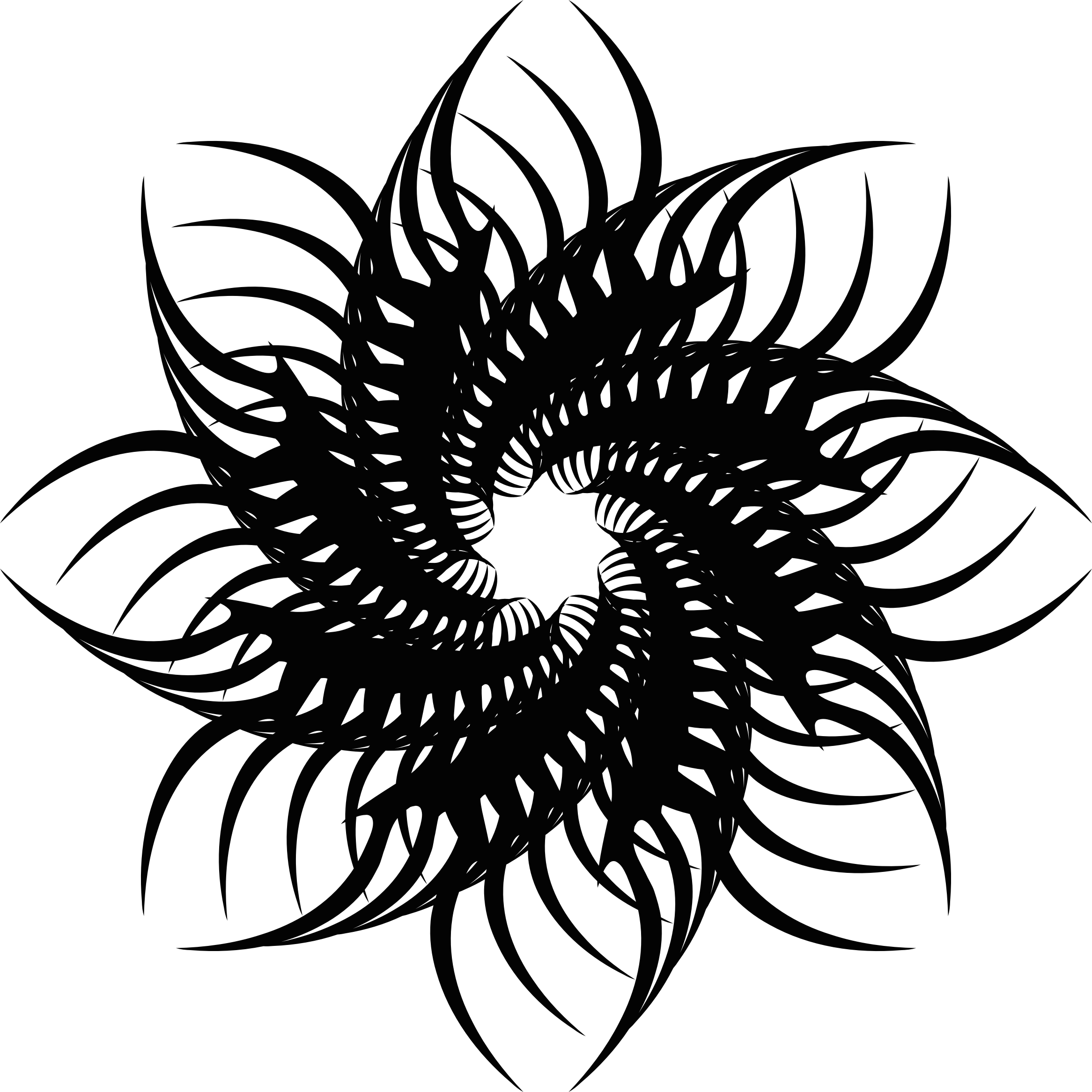 Tribal Flower 3 Graphic Free Download - Svg Tribal (2332x2332), Png Download