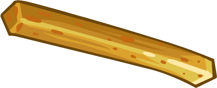 French Fries - Wood (894x380), Png Download