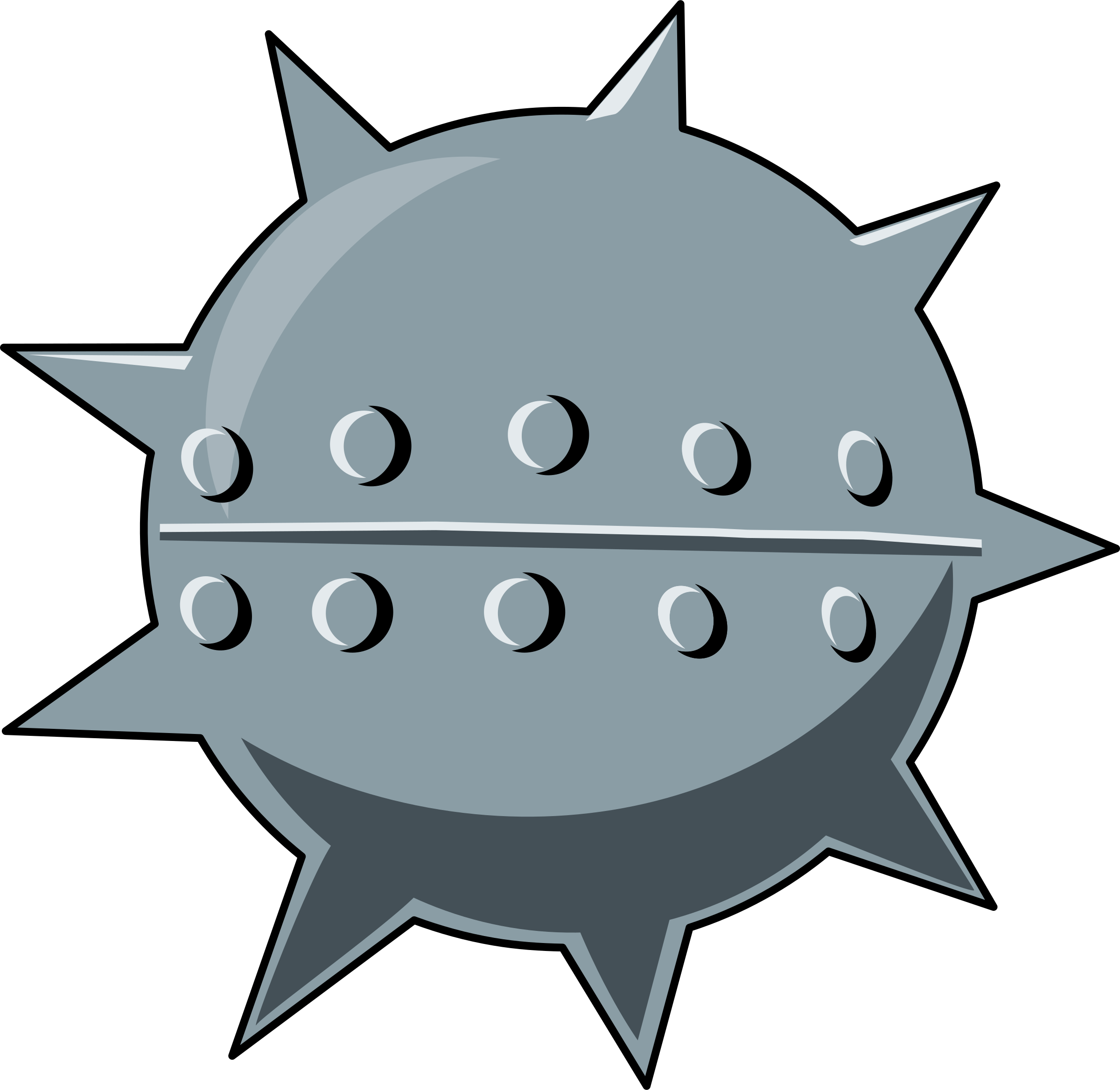Cartoon Sea Mine (800x780), Png Download