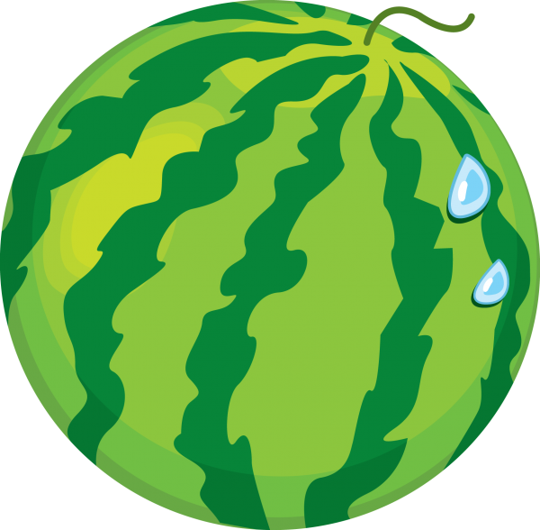 Watermelon Png Free Download - Water Melon Cartoon Png (600x588), Png Download