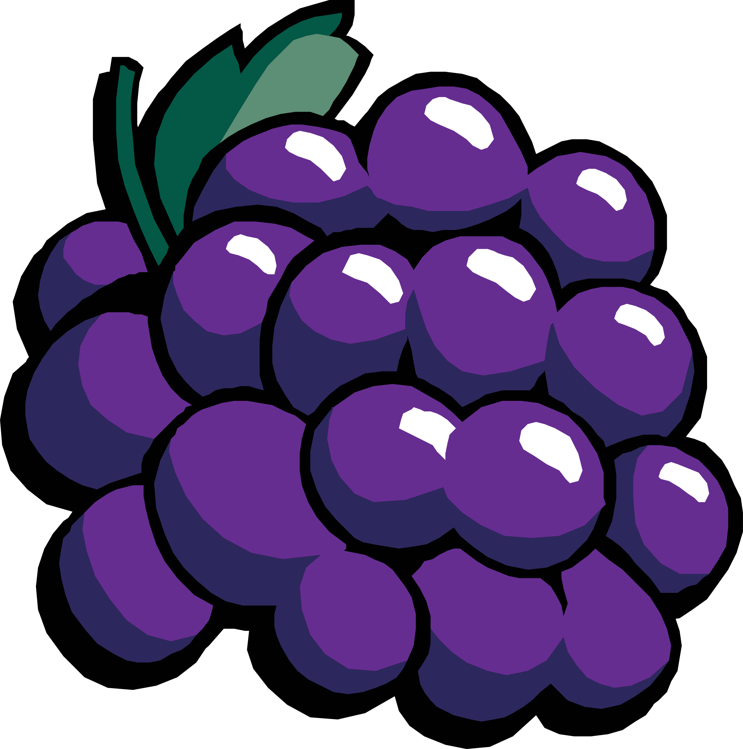 Grapes Png (2380x2400), Png Download
