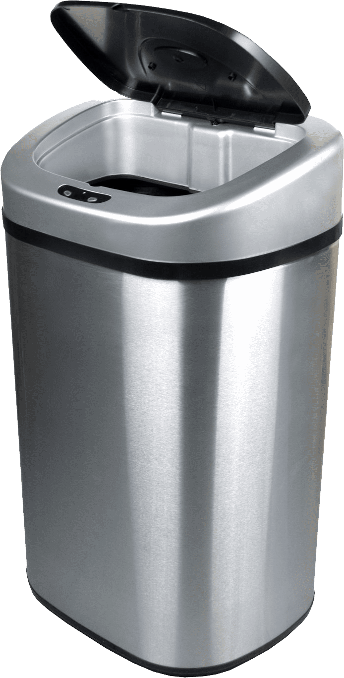Free Png Trash Can Png Images Transparent - Ninestars Nine Stars Dzt-80-4 Infrared Touchless Stainless (480x946), Png Download