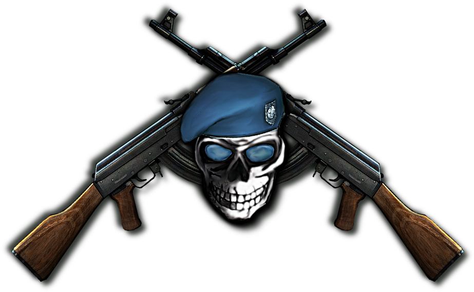 Alphaghost007 Ak47scar Blue - 2 Ak 47 Png (972x630), Png Download