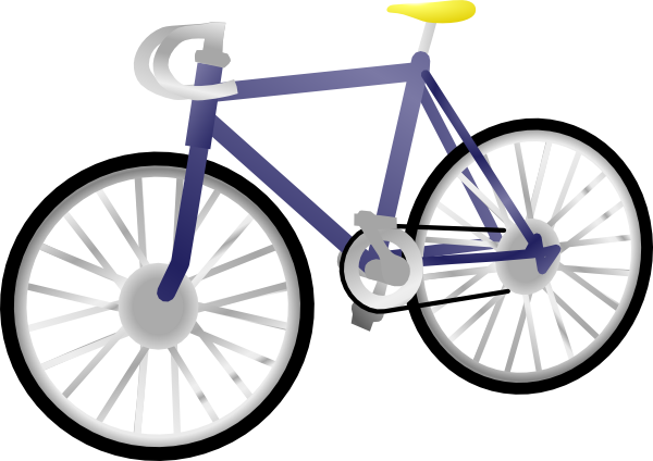 Clip Art At Clker - Bicycle Clip Art (600x424), Png Download