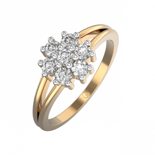 Lovely Lorelei Diamond Ring In Yellow Gold For Women - Pre-engagement Ring (540x540), Png Download