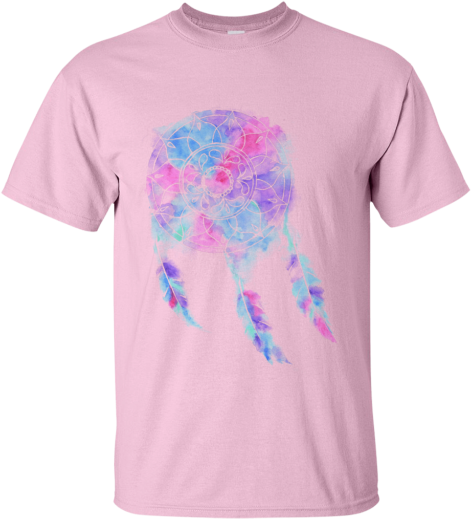 Watercolor Dreamcatcher 1103 Gildan Ultra Cotton T-shirt - Halloween Yellow Moon Bats (1024x1024), Png Download
