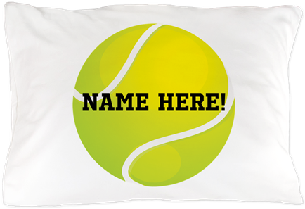 Personalized Tennis Ball Pillow Case - Personalized Tennis Ball Throw Blanket (460x460), Png Download