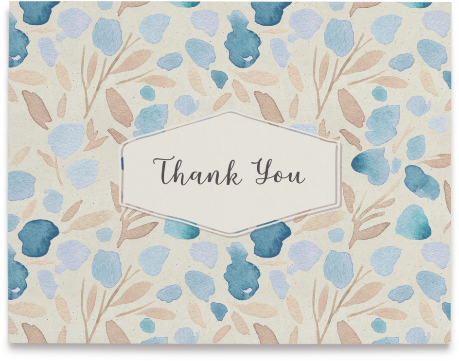 6 Floral Watercolor - Twigs Stationery Watercolor Flower Greeting Cards - (1000x1000), Png Download