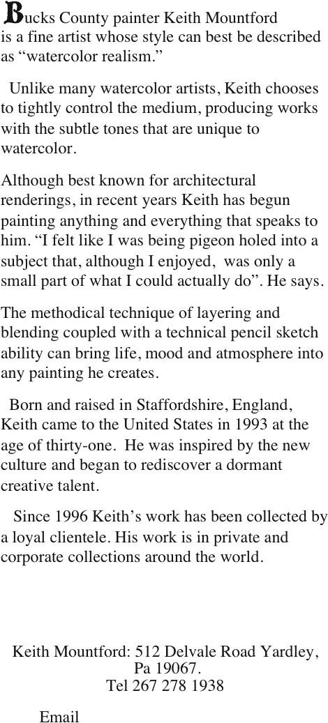 Bucks County Painter Keith Mountford Is A Fine Artist - Jct Partial Possession Certificate (518x1122), Png Download