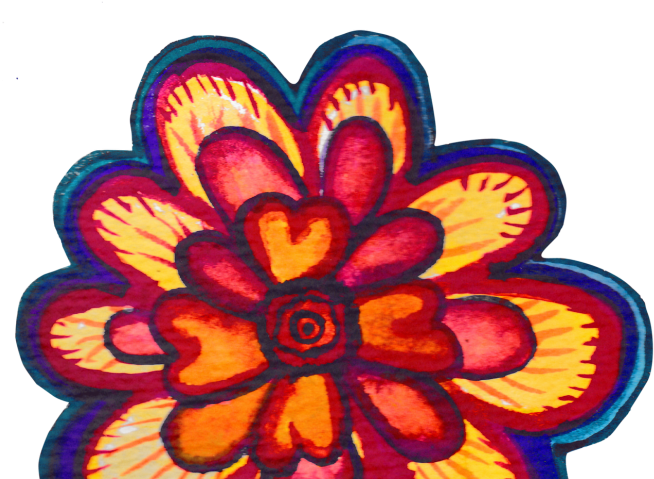 Picture Library Stock Fiesta Flores Hand Painted Watercolor - Fiesta Flowers Clip Art (720x479), Png Download