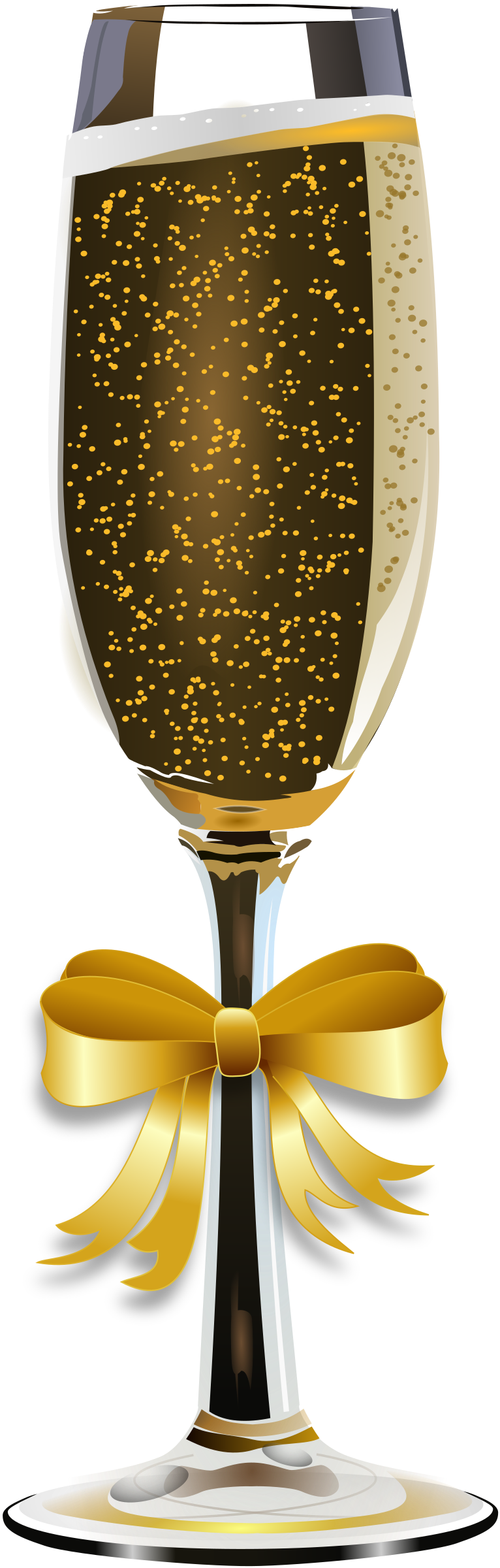 Download HD Free Champagne Glass Remix 2 - Clipart Gold Champagne Glass
